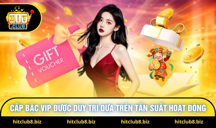 Cấp bậc vip được duy trì dựa trên tần suất hoạt động 