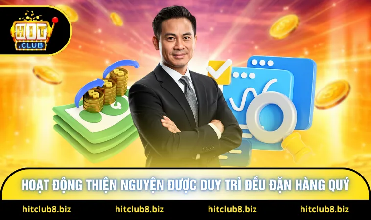 Hoạt động thiện nguyện được duy trì đều đặn hàng quý